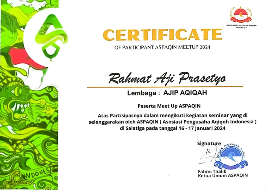 SERTIFIKAT ASPAQIN 2